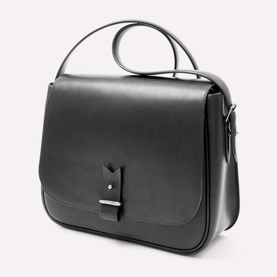 Rohan M, veau barenia noir, finitions ruthénium
