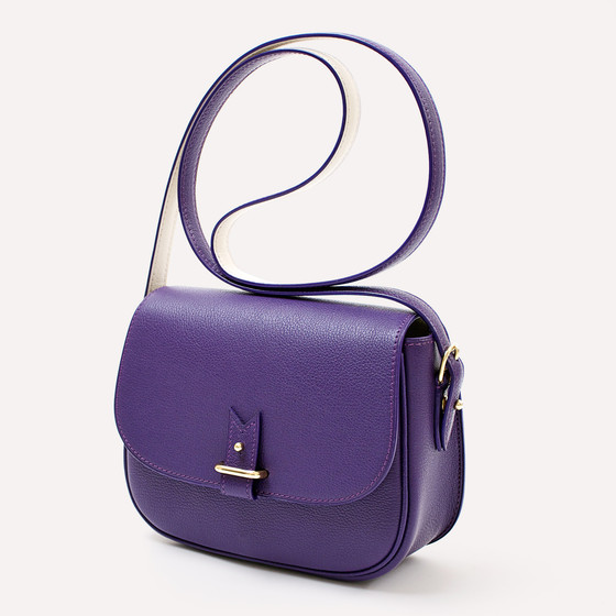 Rohan S, chèvre violet, finitions or jaune