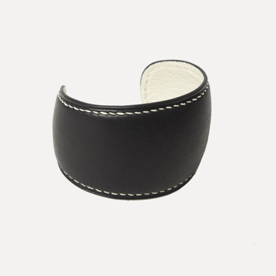 Orfèvres veau lisse noir chèvre écru