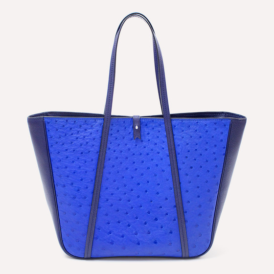 Feuillade M, autruche et chèvre bleu