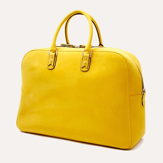 Saint-Roch L, nubuck jaune, doublure toile